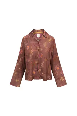 Pip Studio Faye Long Sleeve Top Alberi Pink M