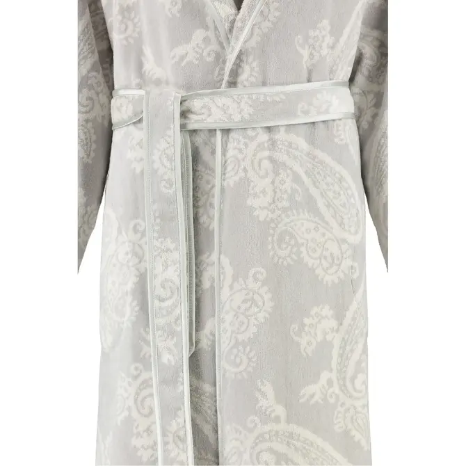 Cawo Peignoir 4420 Velours avec col châle Silber 42