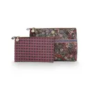 Pip Studio Pip Studio Cosmetic Bag Combi Tutti i Fiori Pink 26x18x7.5cm/22x13x1cm