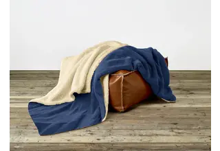 De Witte Lietaer Laya Plaid L royal blue