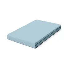 Schlafgut Drap-housse en jersey pur M - 120x200 - 130x220 536 Blue Light