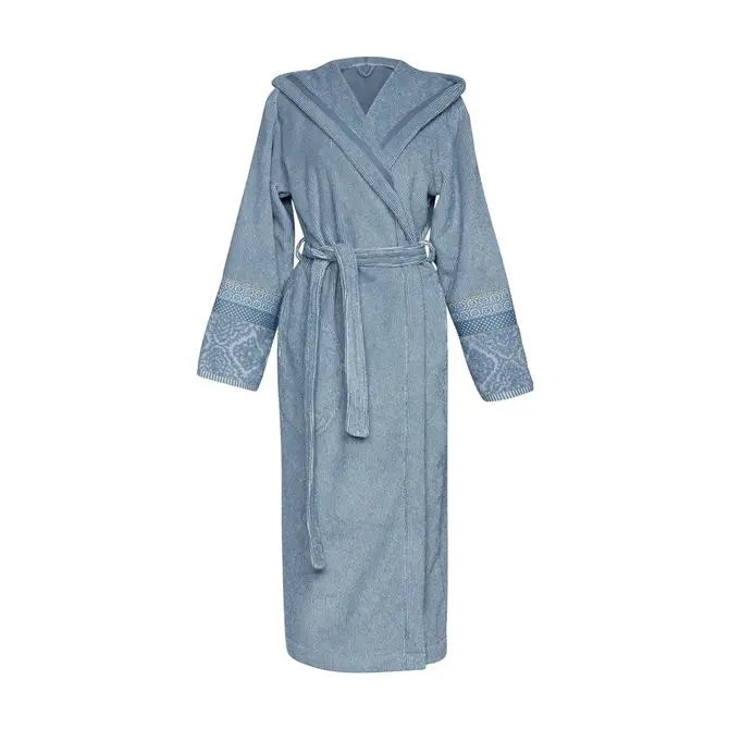 Pip Studio Soft Zellige Bathrobe Blue Grey XL