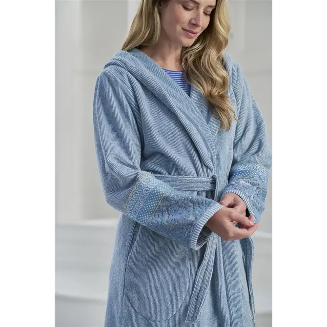 Peignoir Pip Studio Soft Zellige Bleu Gris XL