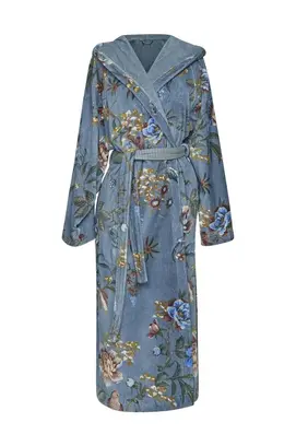 Pip Studio Secret Garden Bathrobe Blue XL