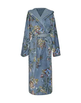 Pip Studio Secret Garden Bathrobe Blue XL