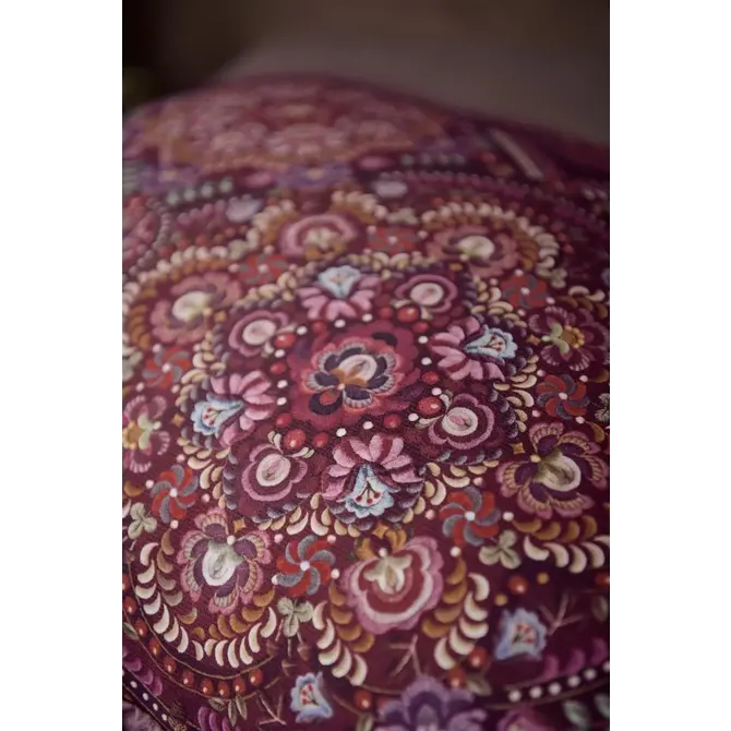 Pip Studio Il Mosaico Dekbedovertrek  Donkerrood 260x200/220 cm