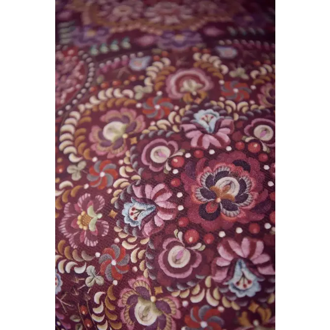 Pip Studio Il Mosaico Dekbedovertrek  Donkerrood 260x200/220 cm