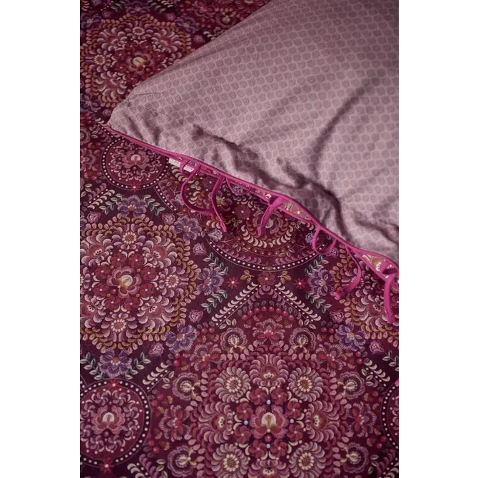 Pip Studio Il Mosaico Housse de couette Dark Red 260x200/220 cm