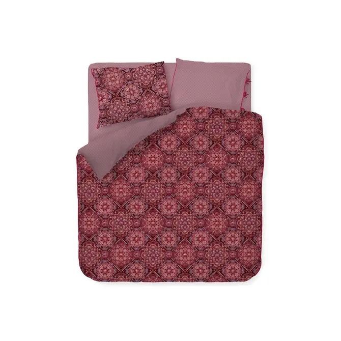 Pip Studio Il Mosaico Housse de couette Dark Red 260x200/220 cm