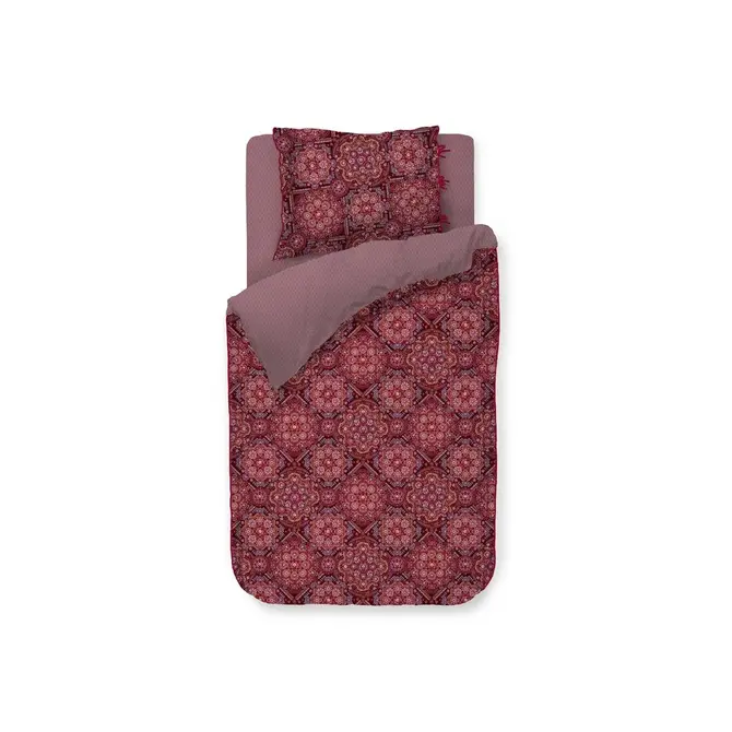 Pip Studio Il Mosaico Housse de couette Dark Red 260x200/220 cm