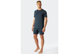 Shortama Schiesser bleu foncé 176699 54/XL