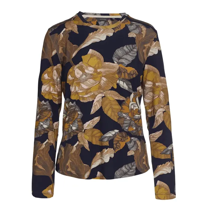 Essenza Waona Gwyneth Top Long Sleeve S Nightblue