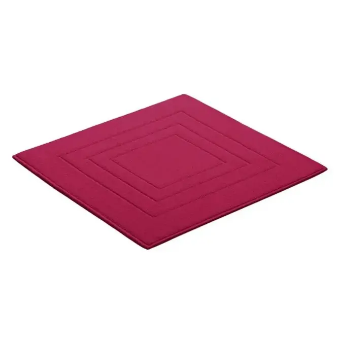 Vossen Bidetmat Feeling cranberry 60x60