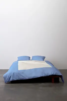 Marc O'Polo Housse de couette Keersten Denim bleu 200x200/220