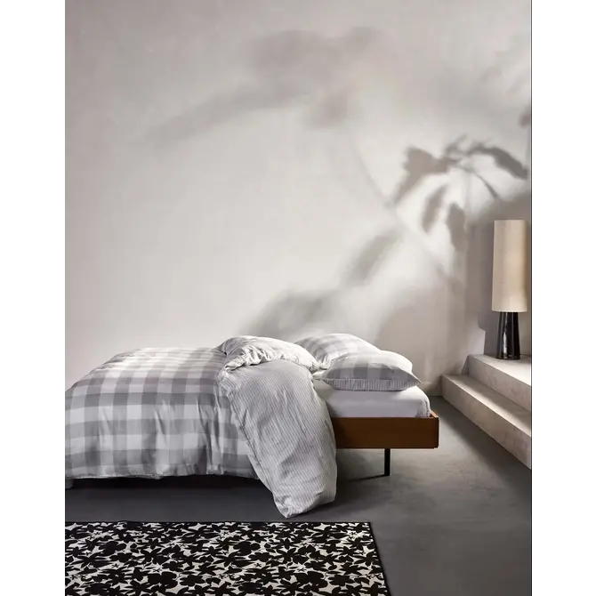 Essenza Chess Duvet Cover Grey 140x200/220