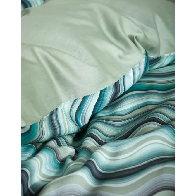 Essenza Sol  dekbedovertrek Comforting green 2p set 260x220