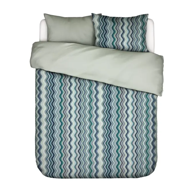 Essenza Sol  dekbedovertrek Comforting green 2p set 260x220