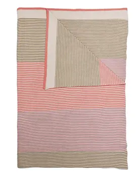 Pip Studio Blockstripe Throw - Pastel 130x170 cm