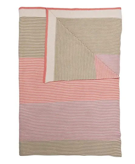 Pip Studio Blockstripe Throw - Pastel 130x170 cm