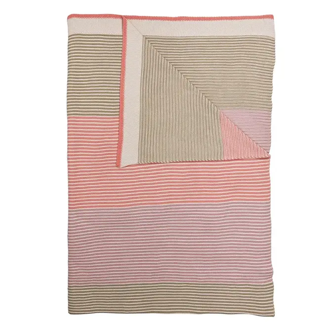 Pip Studio Blockstripe Throw - Pastel 130x170 cm