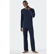 Schiesser Pyjama Long dark blue 178116 52/L