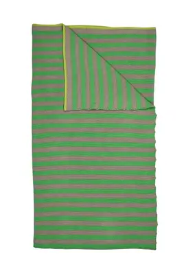 Pip Studio Bonsoir Plaid rayé vert 130x170 cm