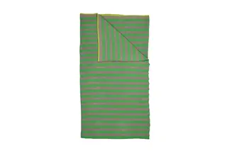Pip Studio Bonsoir Plaid rayé vert 130x170 cm