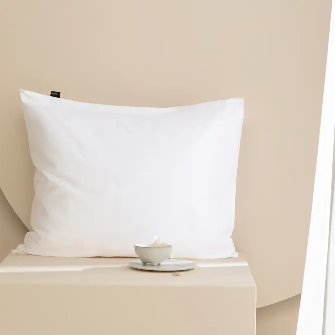 Damai Dekbedovertrek Organic Satijn white 140x200/220 Damai Dekbedovertrek Organic Satijn white 140x200/220