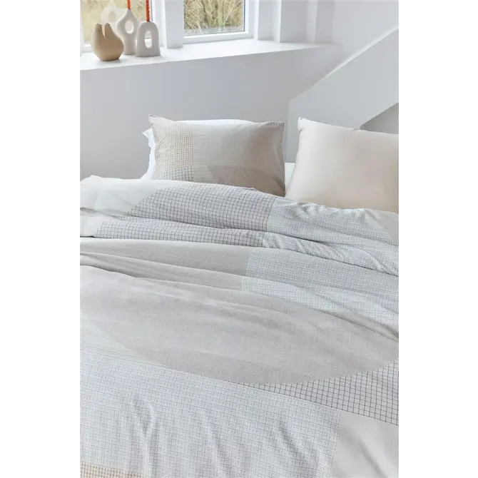 Beddinghouse Dutch Design Structure Dekbedovertrek  Sand 200x200/220 cm