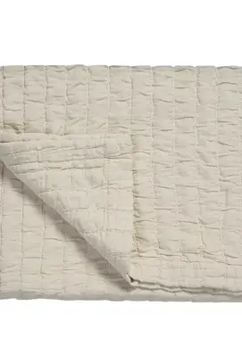 Vandyck PURE 64 G.DYED Bedsprei 180x260 cream tan