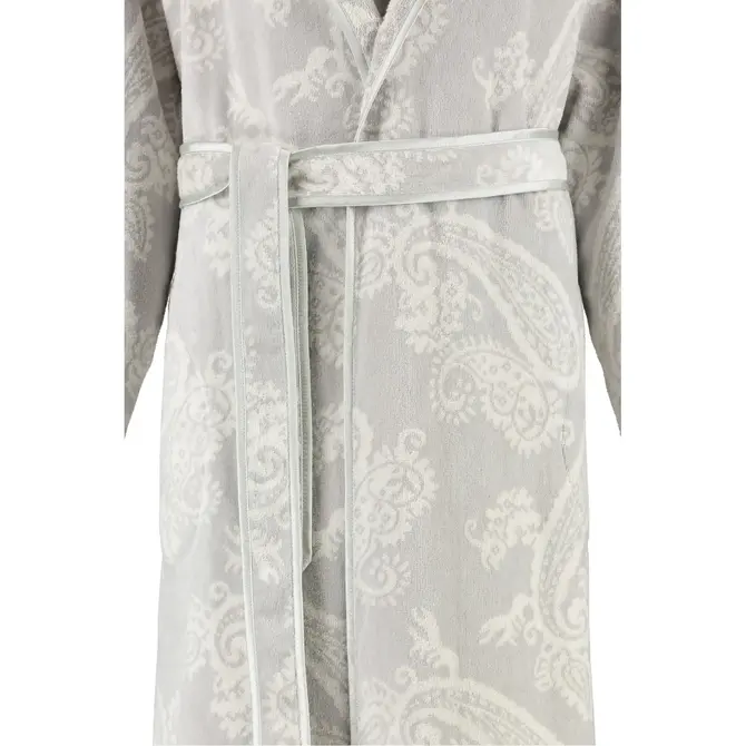 Cawo Badjas 4420 Velours met Sjaalkraag Silber 40