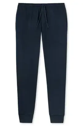 Schiesser Pantalon de pyjama 163839 homme bleu foncé