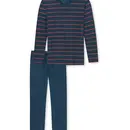 Schiesser Schiesser Pyjama 159622 heren blauw/rood