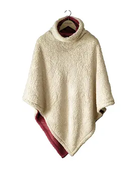 De Witte Lietaer Ganges Teddy Poncho wine red