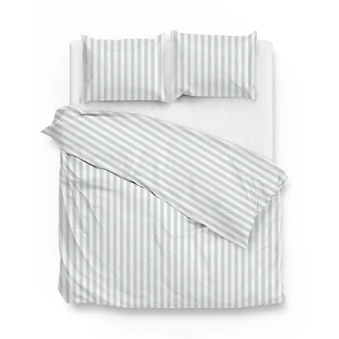 Zo ! Home Housse de couette Banda di Lino 240x200/220 Mint Green