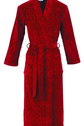 Peignoir pour dames Carl Ross 604100 rouge foncé/rouge foncé 44/46