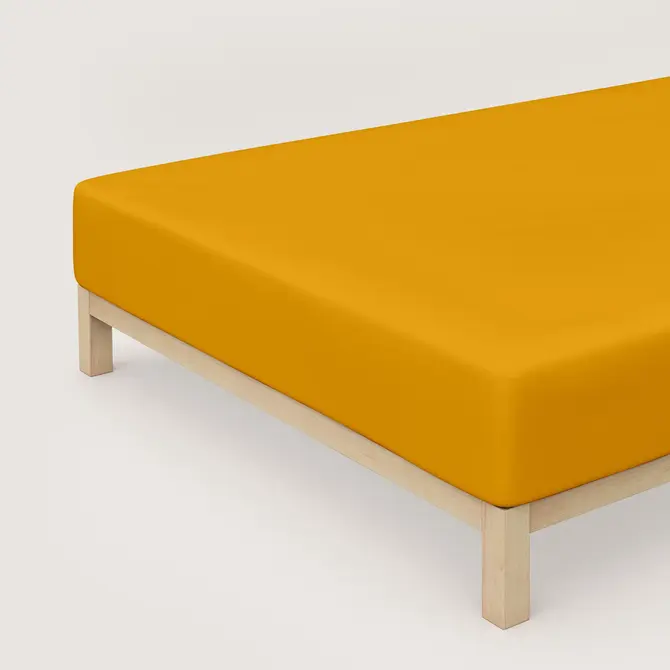 Schlafgut Pure Jersey Boxspring Drap-housse L - 140x200 - 160x220 196 Yellow Deep