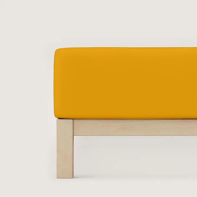 Schlafgut Pure Jersey Boxspring Drap-housse L - 140x200 - 160x220 196 Yellow Deep