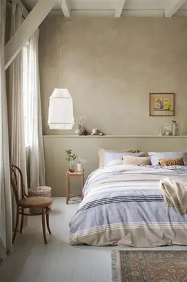 Ariande at Home - Housse de couette Stitches Grey 240 x 200/220 cm