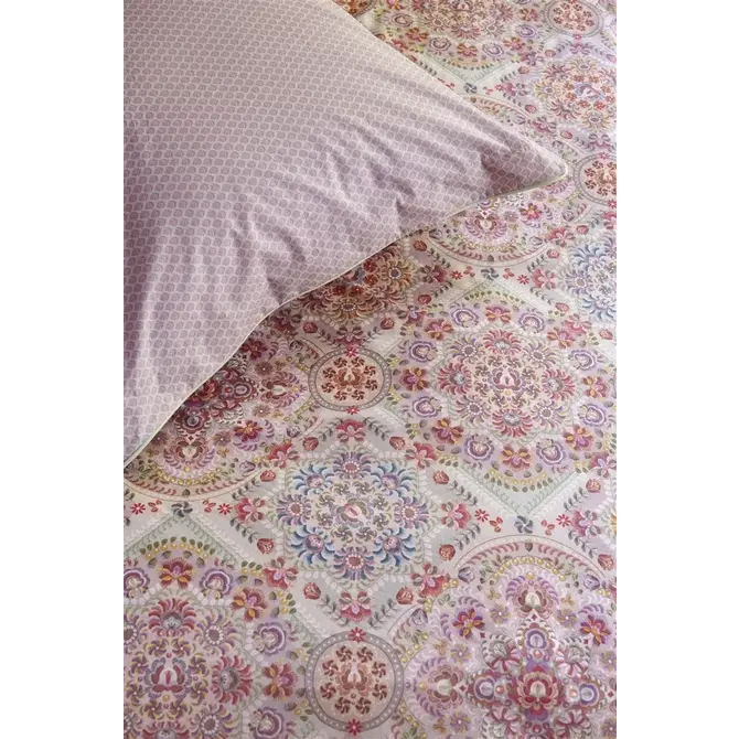 Pip Studio Dekbedovertrek El Bordado Pink 240x200/220 cm