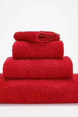 Abyss & Habidecor Serviette de bain Super Pile 100x150 552 rouge à lèvres