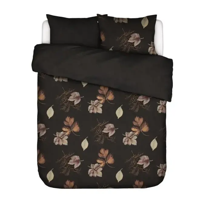 Essenza Elin Housse de couette 200x220+2/60x70 Darkest Brown