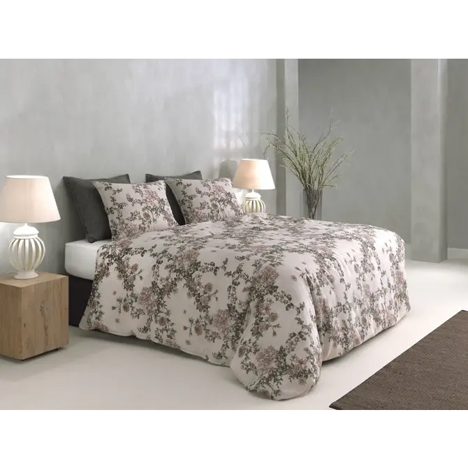 Zo! Home Ruffina Dekbedovertrek 240x200/220 Taupe