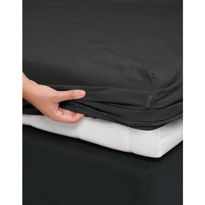 Essenza Minte drap-housse 90x210 Anthracite