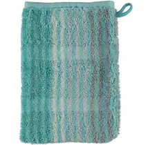 Cawö Cashmere Streifen Gant de toilette Menthe 16x22