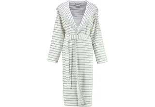 Cawö Dames Badjas met Capuchon 6596 silber 36