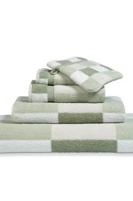 Vandyck Boston Smoke Green Serviette de bain 90X195