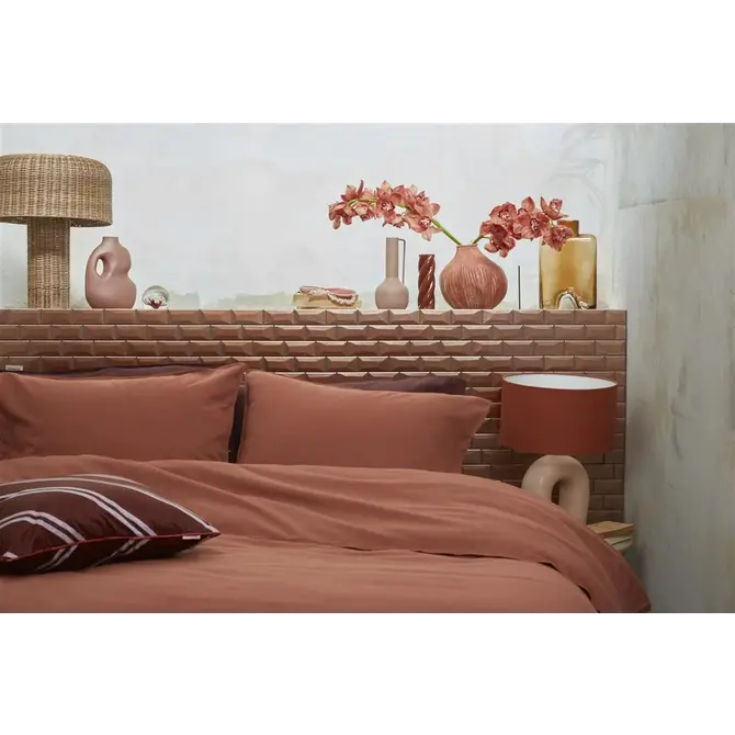 vtwonen Dekbedovertrek Earth Terra   140x200/220 cm