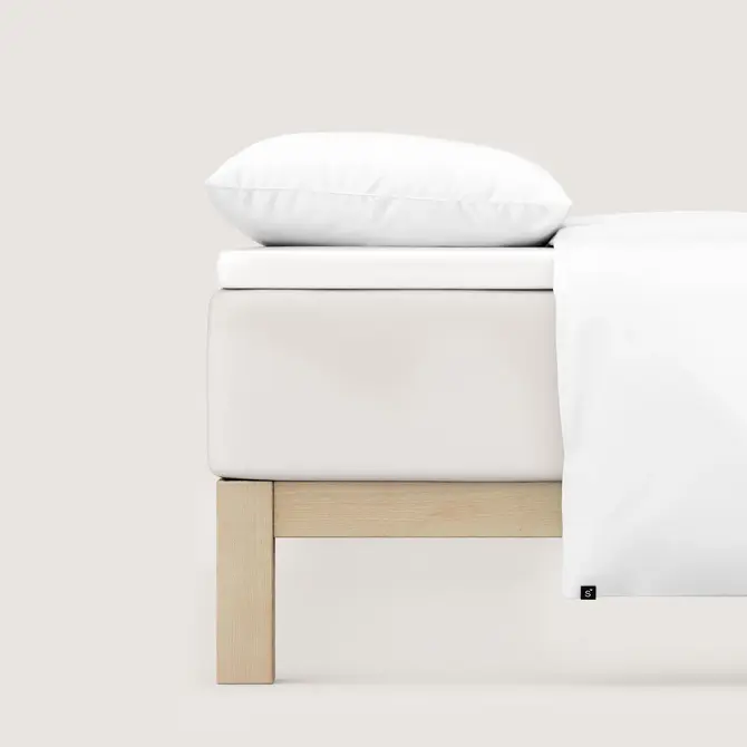 Schlafgut Pure Jersey Topper Hoeslaken M - 120x200 - 130x220 101 Full-White