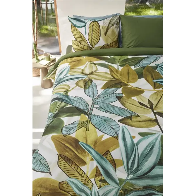 Beddinghouse Eden Housse de couette verte 200x200/220 cm